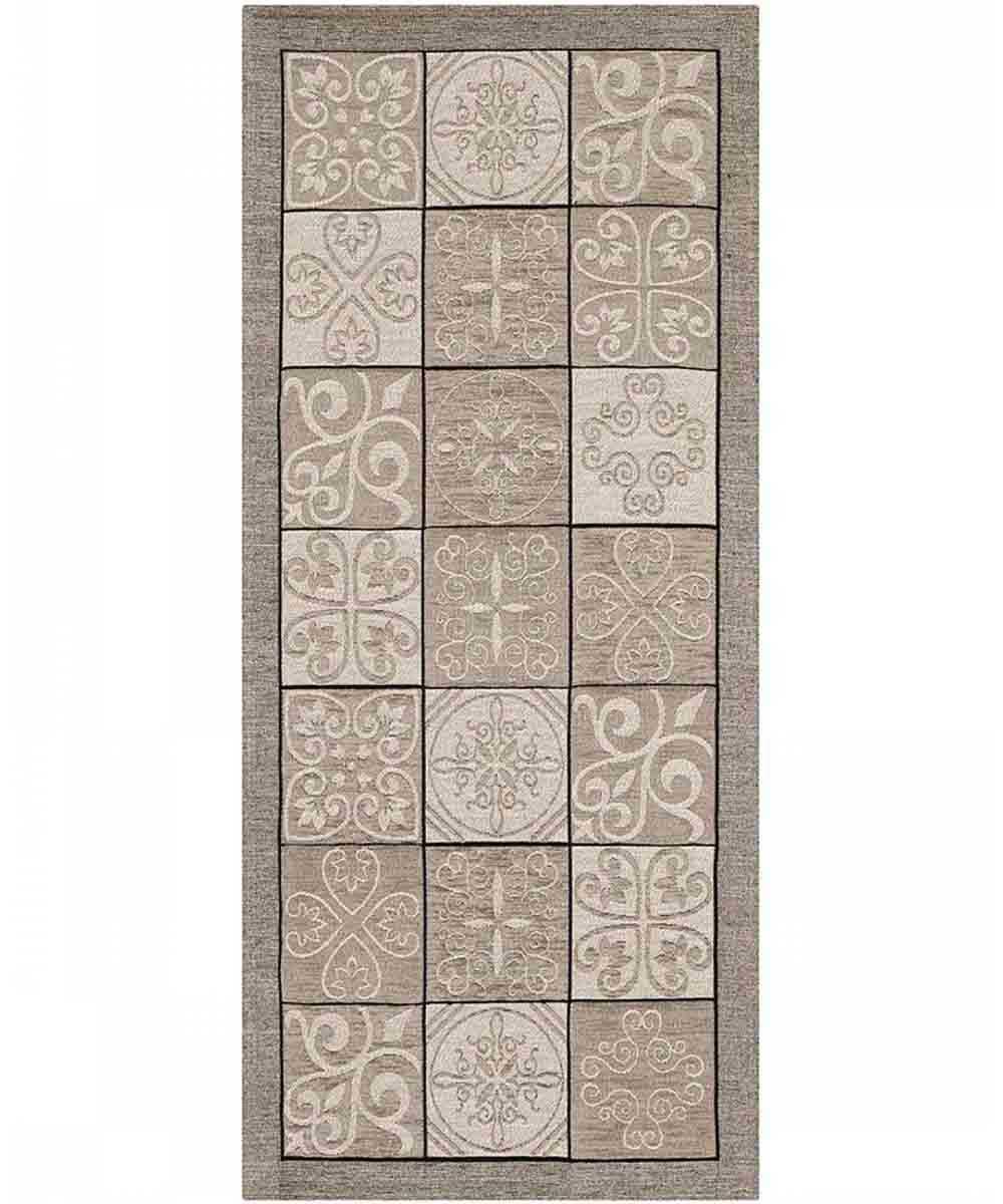 Dywan welurowy antypoślizgowy MAIOLICA 55x80 cm TURTLEDDOVE | GalleriaFarah1970