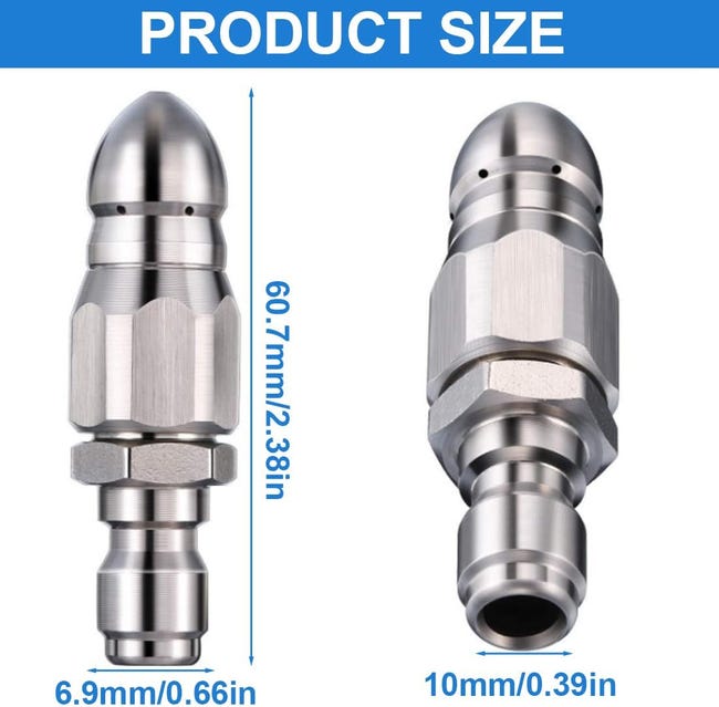 Buse à air WindJet 727 - acier inoxydable - 1/4 - taille de buse 15 Buse à air WindJet 727 - acier inoxydable - 1/4 - taille de buse 15
