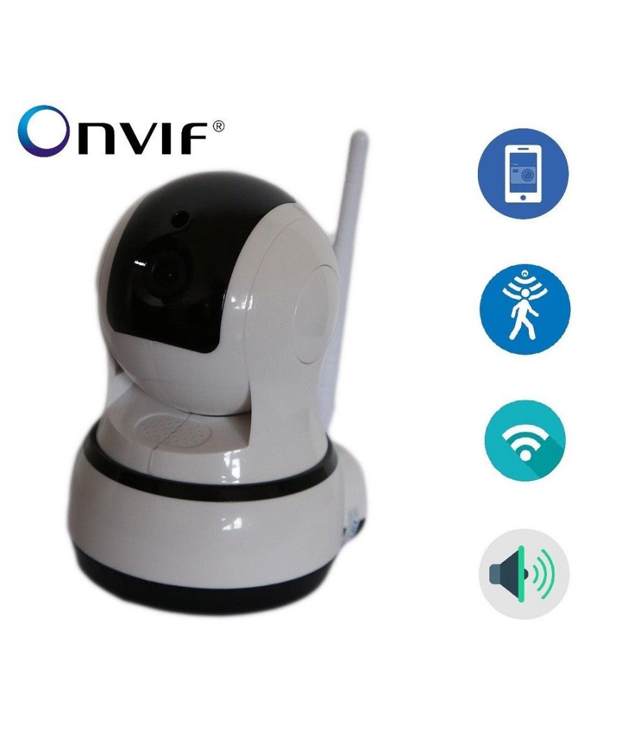 Telecamera Ip Motorizzata Wireless Led Ir Hd 720p Wifi Rete Lan Onvif - Foto 5