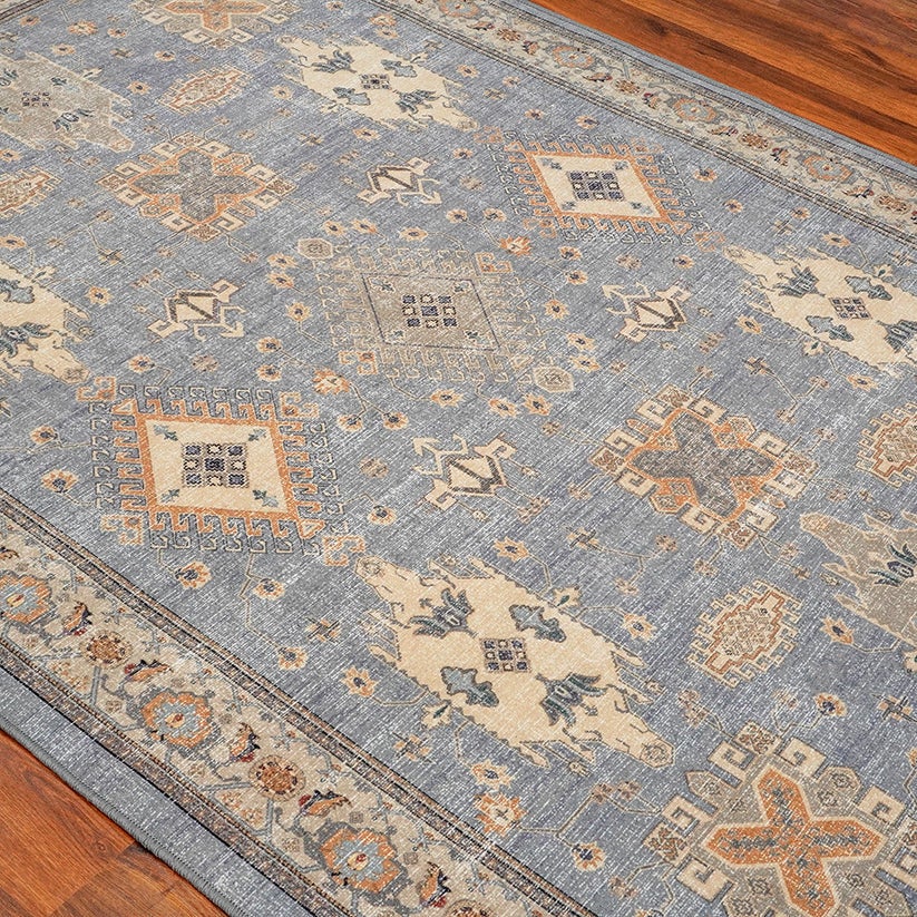 MODEMA - Tapis lavable en machine, envers antidérapant, 80x120cm, pied de lit, chambre Eclipse - 5