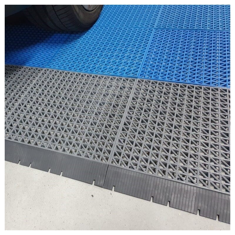 Loseta Reforzada PVC Gris (33x33x2cm) - Suelos de garajes, lavaderos de coches, almacenes. Zonas de trabajo y alto tránsito - 4