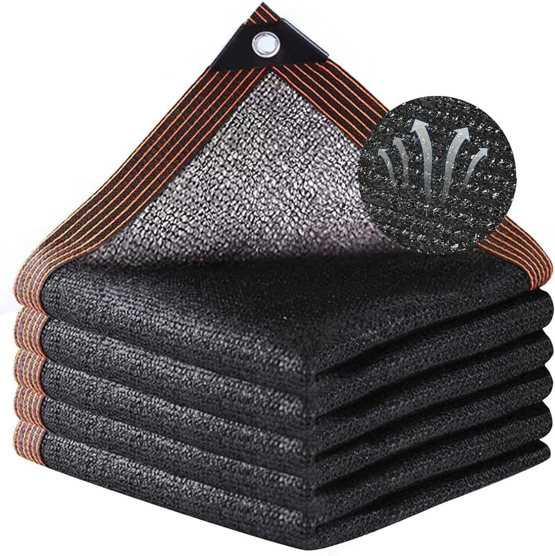 Siatka zacieniająca do ogrodów warzywnych, 2m x 5m, odporna na promieniowanie UV, odpowiednia do szklarni, ogrodów i pawilonów