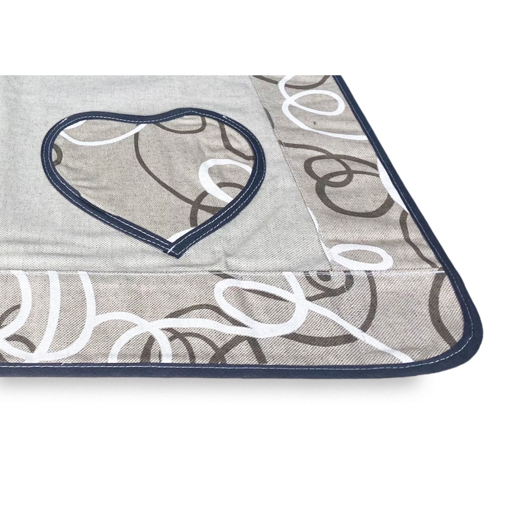 COPRIFORNO copri forno IN TESSUTO streamer GRIGIO - 2