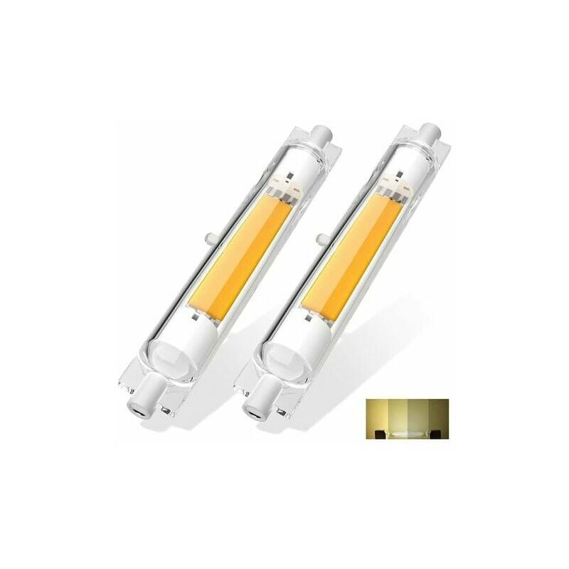 2 sztuki R7S LED 118mm Ściemnialna 20W Biała Naturalna 4500K Bez Migotania, Liniowa Żarówka LED R7S 118mm Zastępuje Lampę Halogenową