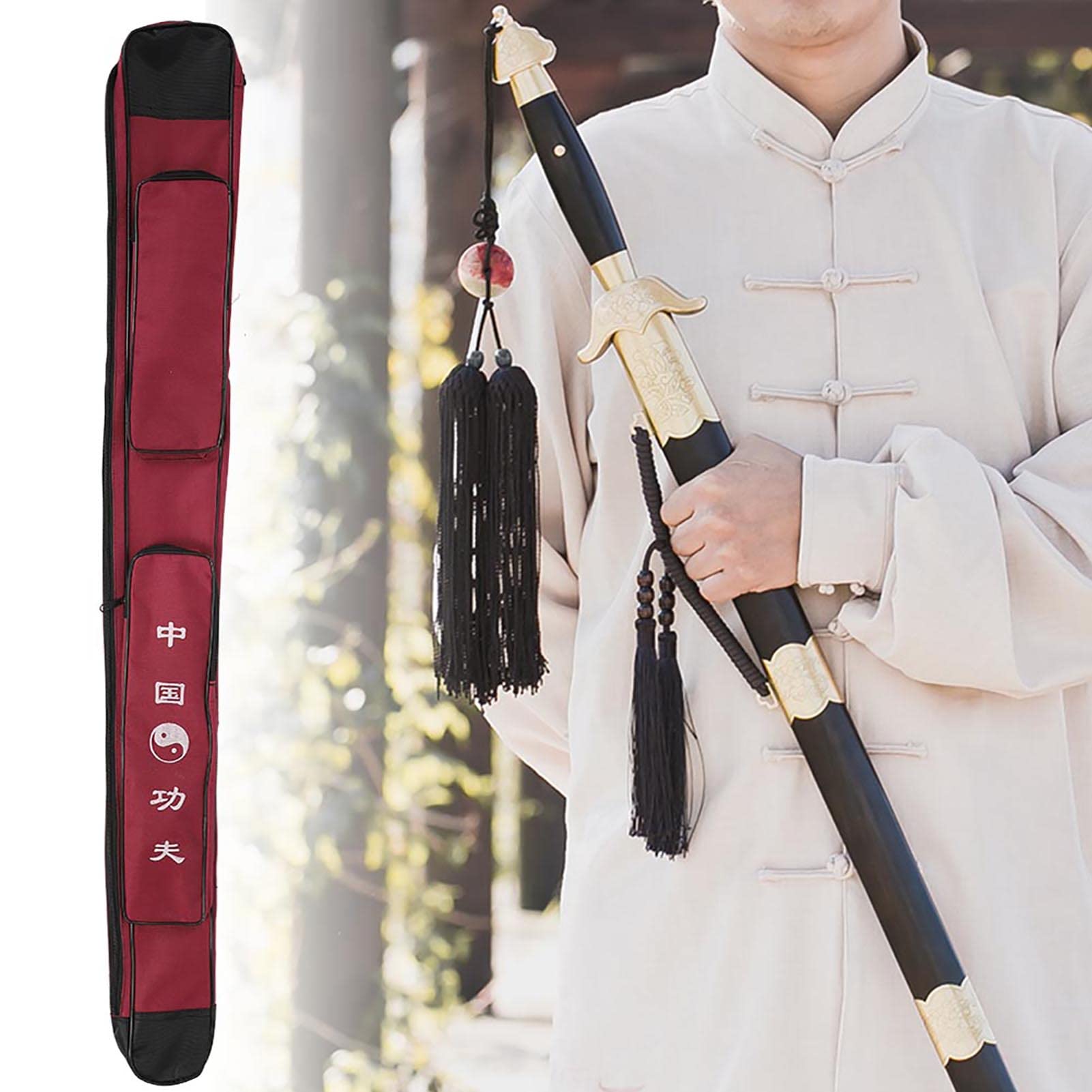 Borsa da trasporto per spada Taichi, Borsa per spada Kung Fu cinese, Custodia per spada a strato singolo, Custodia per armi per arti marziali Borsa a | Leroy Merlin