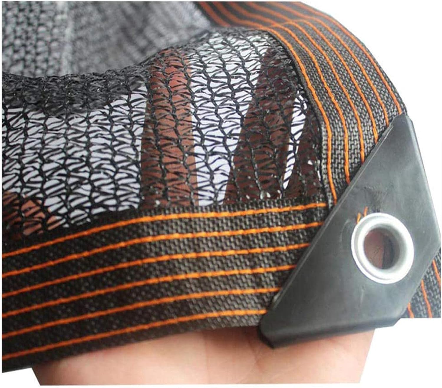 Siatka zacieniająca do szklarni z podkładkami – odpowiednia na taras, balkon i do ogrodu (3 m x 6 m)