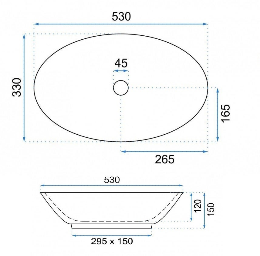 LAVATÓRIO DE APOIO REA PAMELA SHINY AIAX WHITE 53X33X15CM - 4