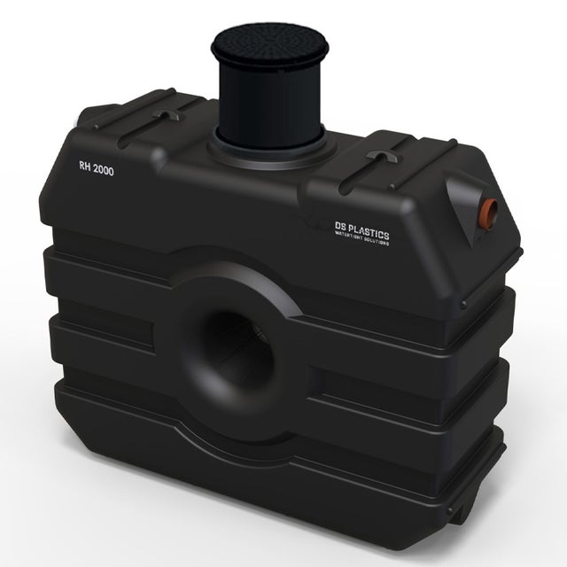 Fosse Septique Rectangulaire A Enterrer 2000 Litres Avec Réhausse Télescopique 70cm DS EAU Pour 5 personnes