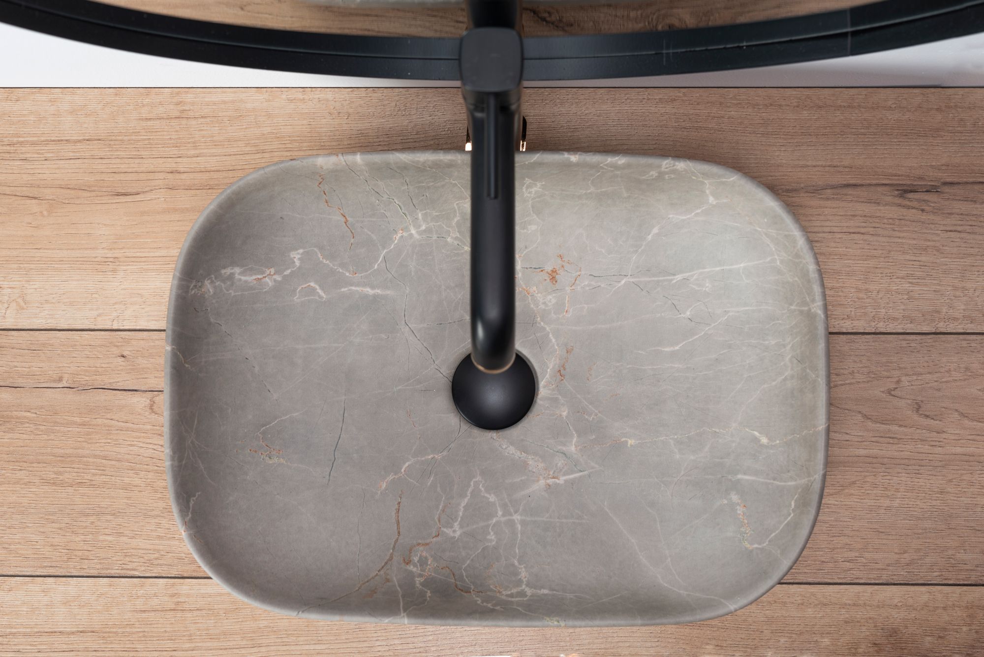 LAVABO DA APPOGGIO REA LIVIA BEIGE 46,5X33,5X13,5CM - 6