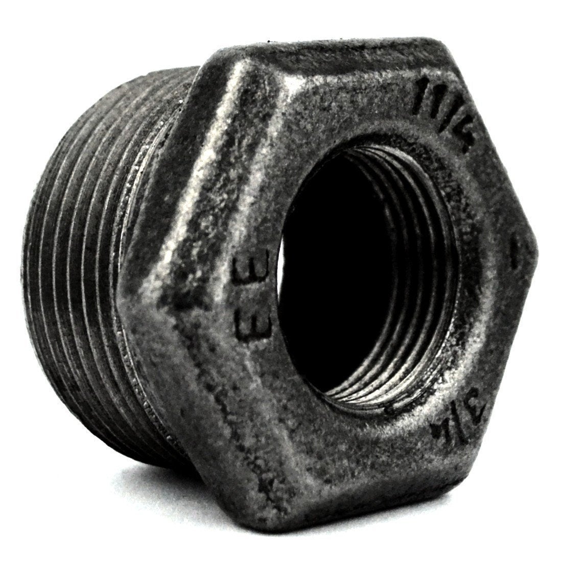 Tube Acier Noir 3/8" (12x17 Mm) – Longueur 15 Cm, Fileté Des Deux Côtés, Pour Plomberie Et Raccords
