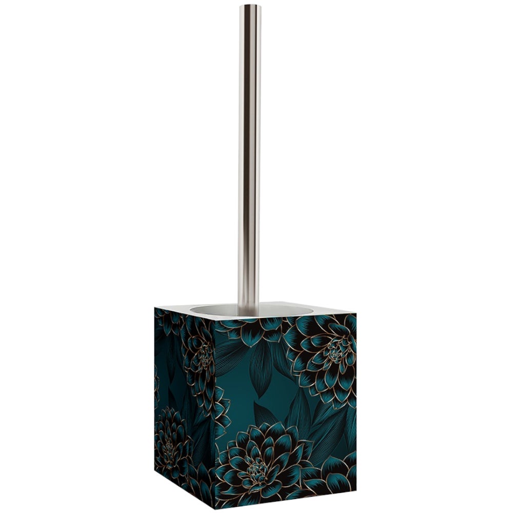 Scopino per wc con portascopino in ceramica colorato moderno toilette