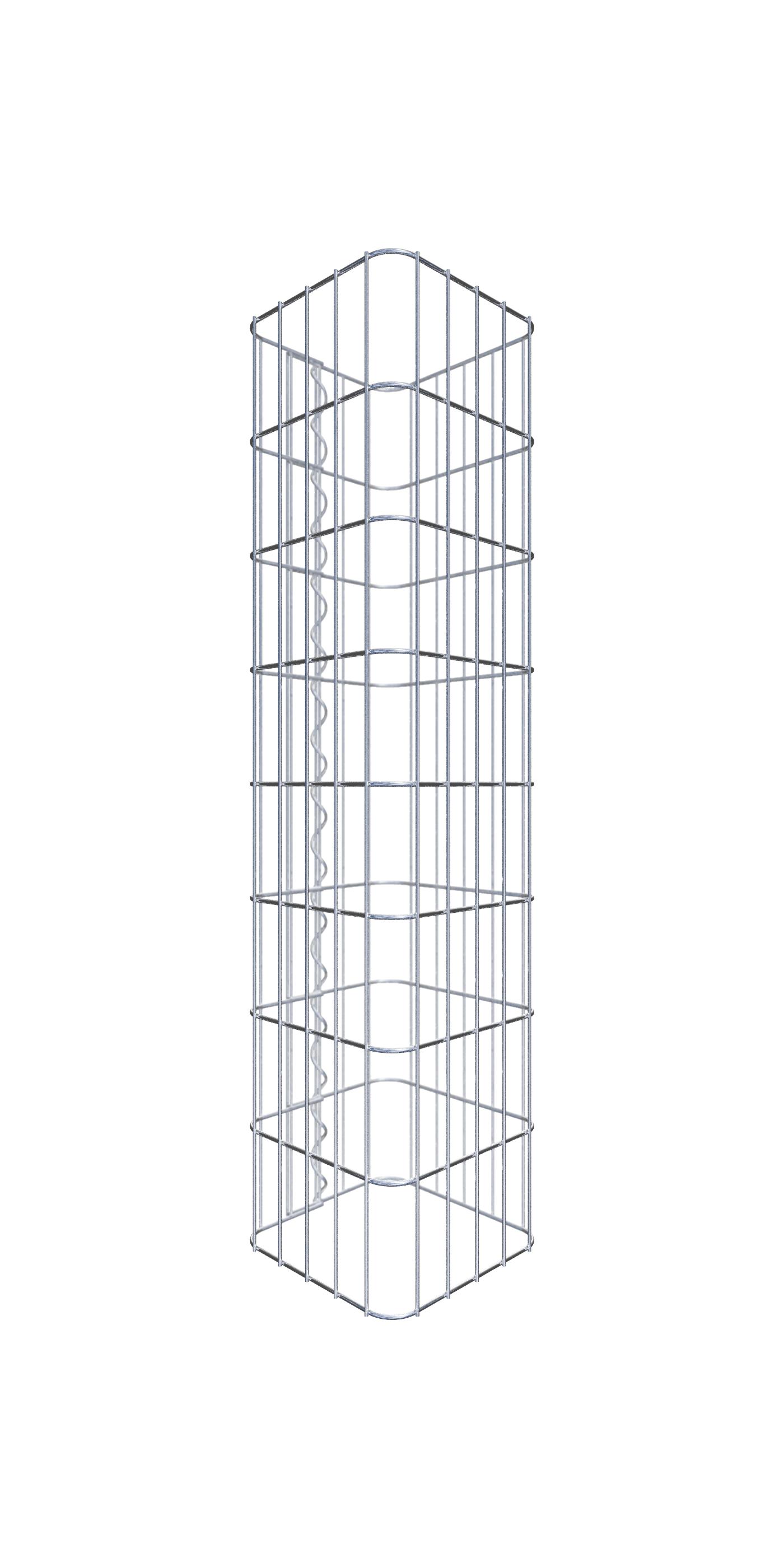 Kolumna gabionowa 27 x 27 cm, kwadrat MW 5 x 10 cm - Wysokość: 0,80 m
