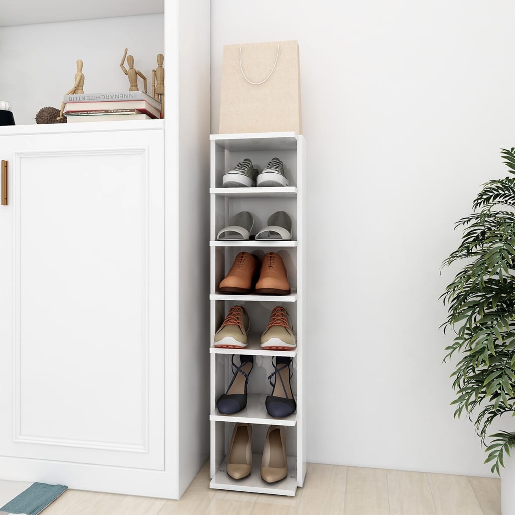 Scarpiera Da Parete In Legno, Design Sottile E Moderno Per Spazi Ristretti, Larghezza 50,8 Cm, Confezione Da 2, Regolabile Per Scarpe E Stivali
