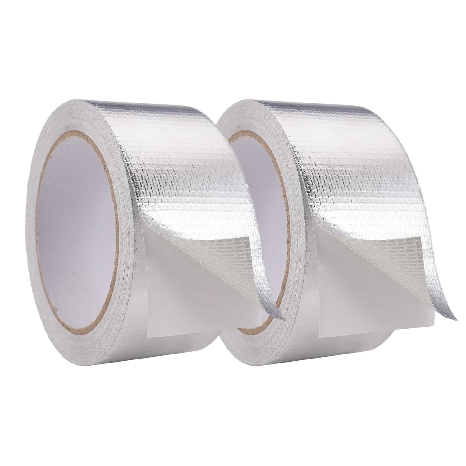 Sztuki aluminiowej taśmy klejącej, 20 m x 48 mm, taśma aluminiowa z klejem wysokotemperaturowym, profesjonalna taśma klejąca, taśma aluminiowa