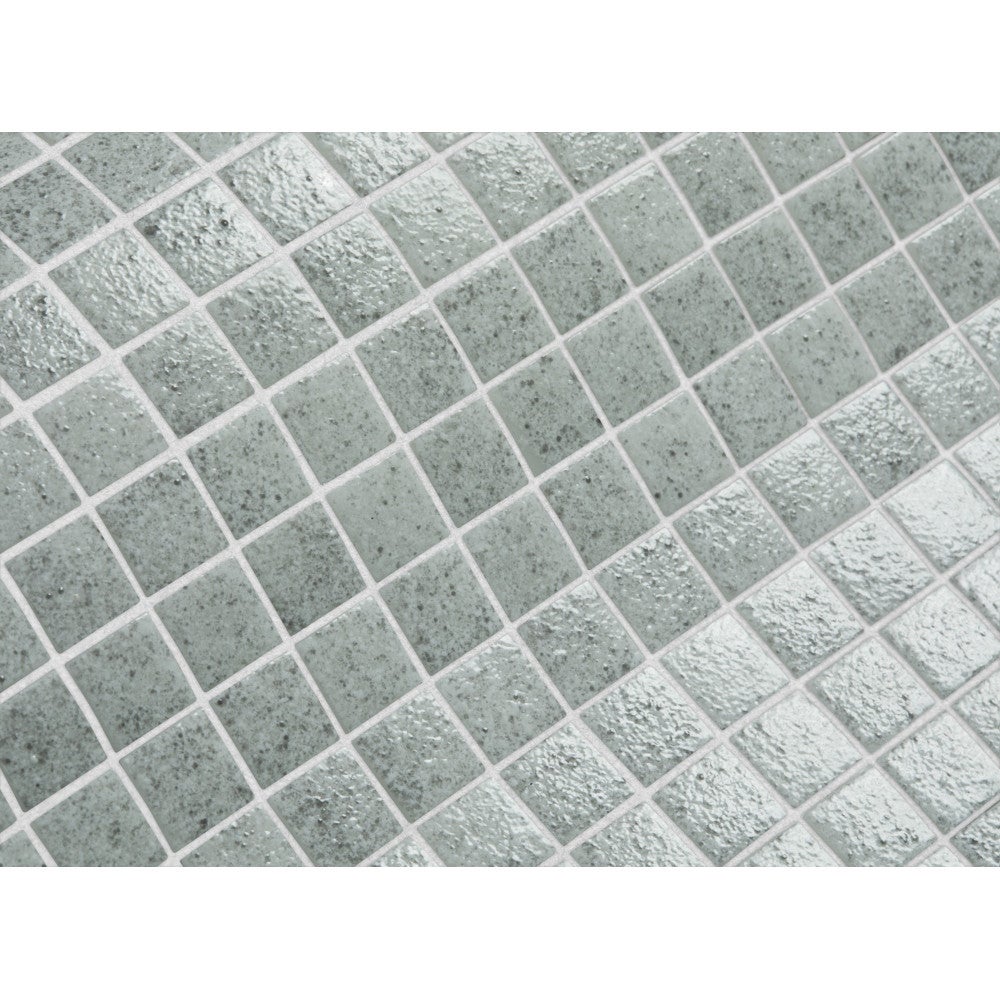 Mosaïque en émaux de verre Color gris 2.5x2.5 cm - 3