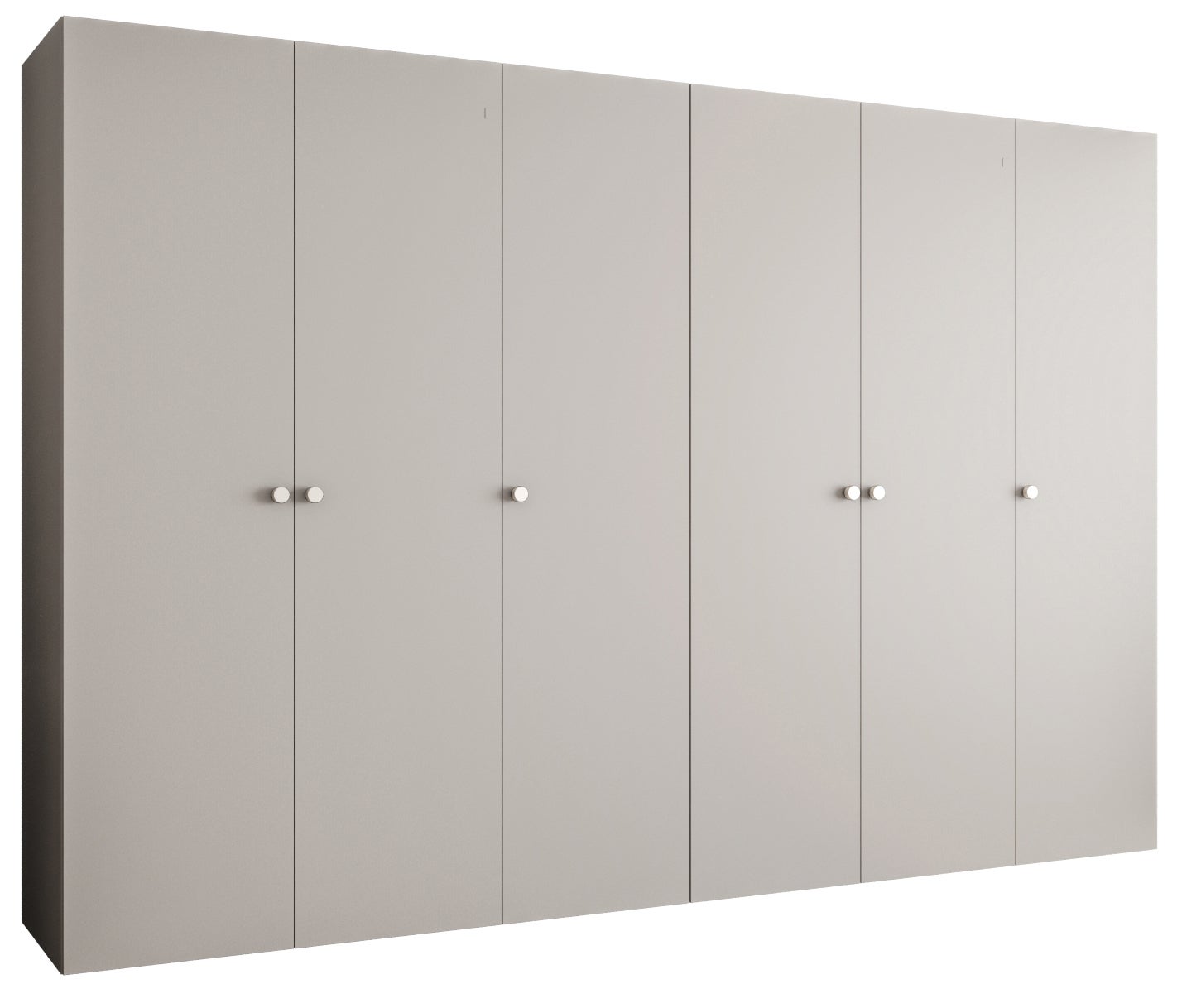 Szafa uchylna otwierana Parma 1 300 x 52 x 202 cm kaszmir + u. srebrny Abiks Meble