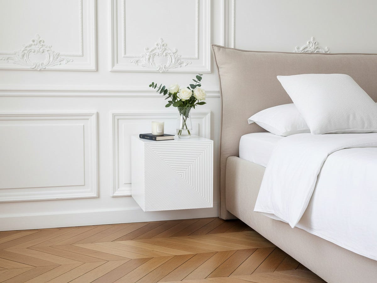Merlin Alice Table de chevet 1 porte ALICE BOBOCHIC Blanc | Leroy Merlin