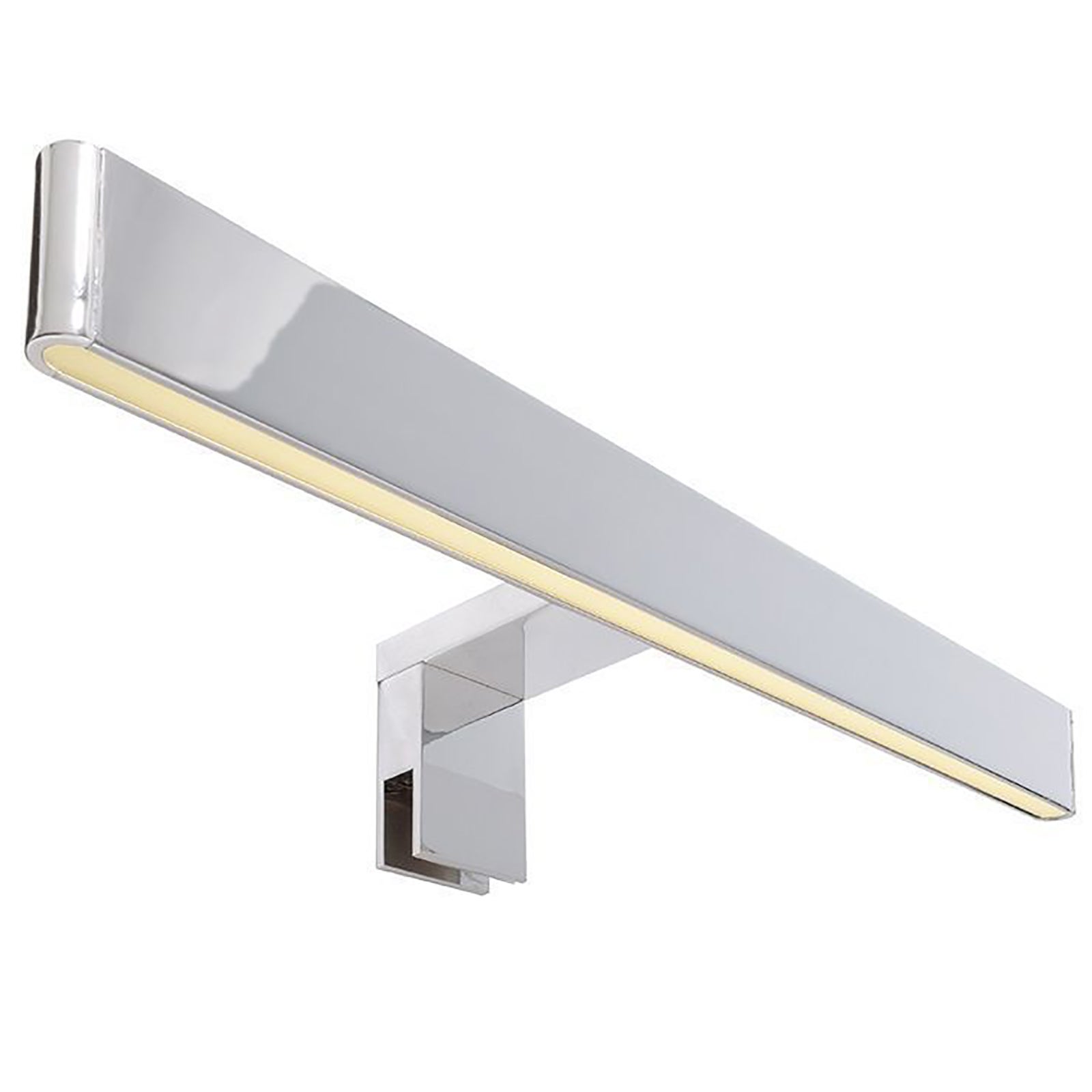 Lustro ścienne LED 8W 12V srebrne chromowane oświetlenie lustra łazienkowego IP44 KOLOR SREBRNY
