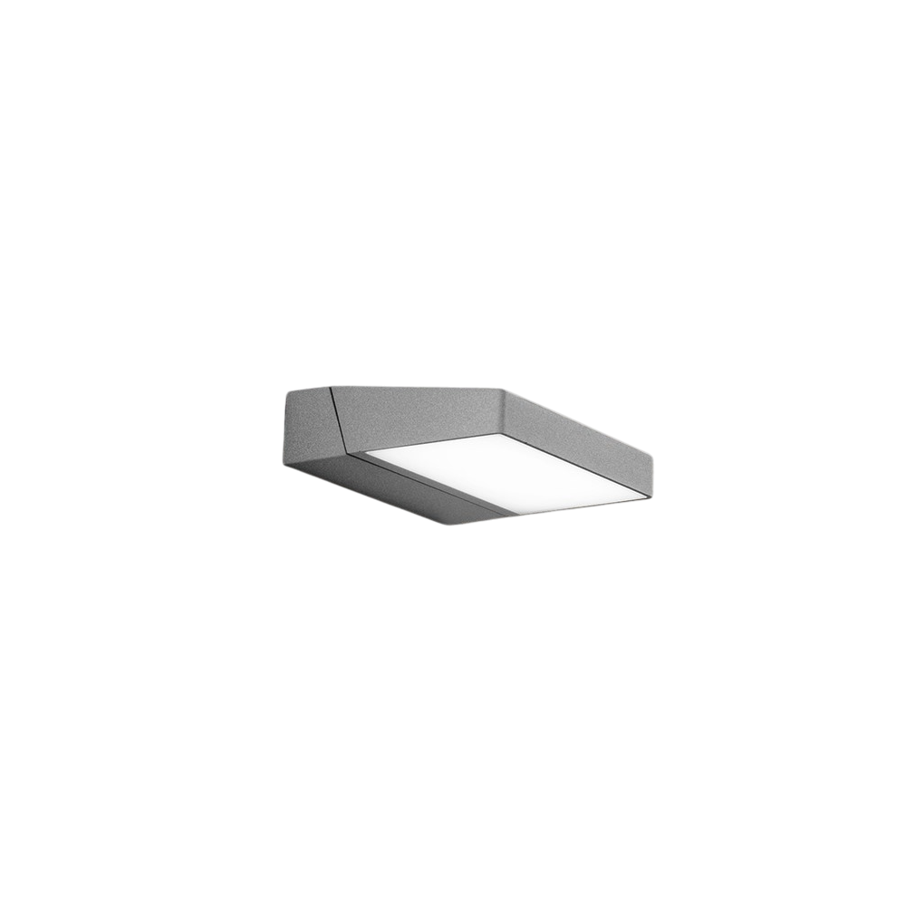 Giro - 14W 3000K LED Wall Light, 340° Adjustable, 1120 lm, IP54, 15x5x16cm, Light Grey - Perenz