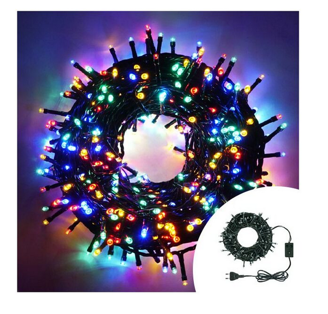 Giocoplast Natale 300 giochi di luci a LED multicolori, 10 m