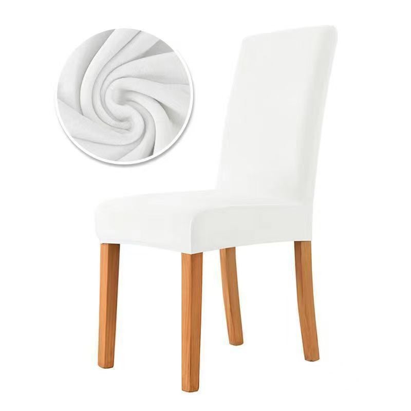 Zestaw 1 pokrowców na krzesła do jadalni (biały), elastyczne pokrowce na krzesła, uniwersalne, duże pokrowce na krzesła, zmywalne, łatwe do czyszczeni