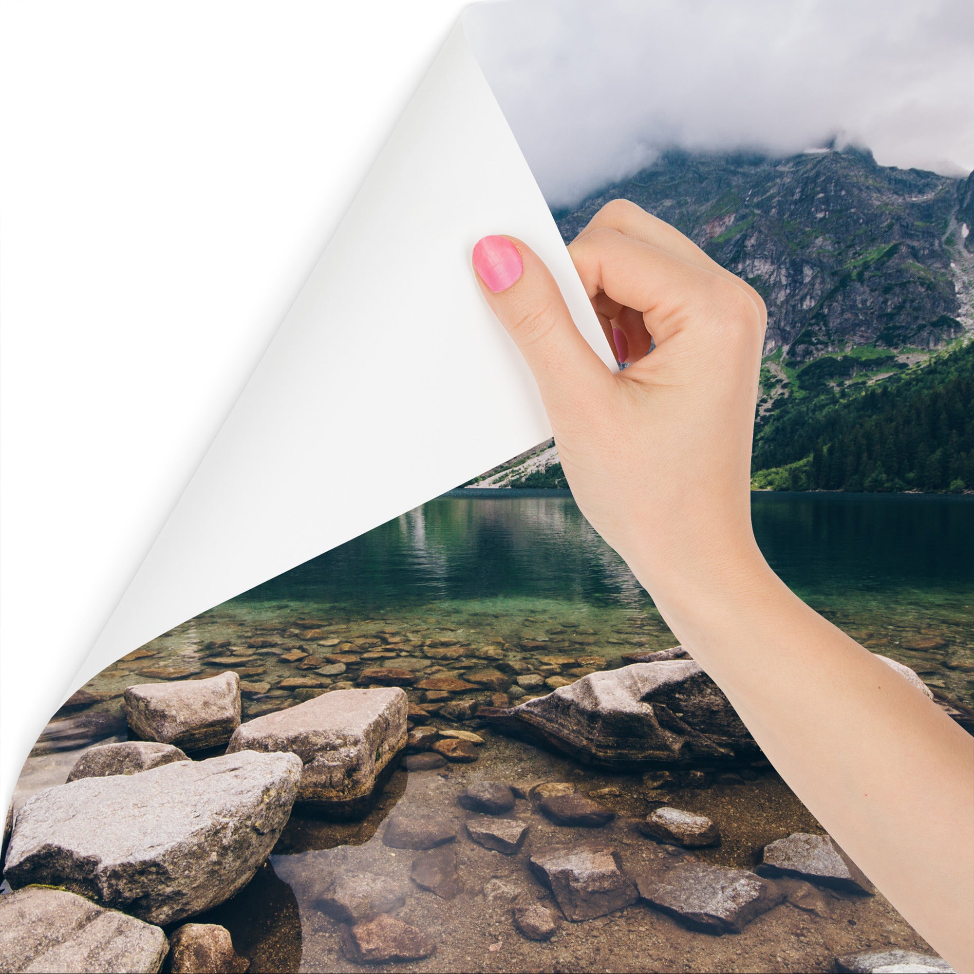 Vlieseline Papier Peint Photo LAC Morskie Oko Paysage 3D Nature Montagne Pour Chambre 315cm x 210cm - 2