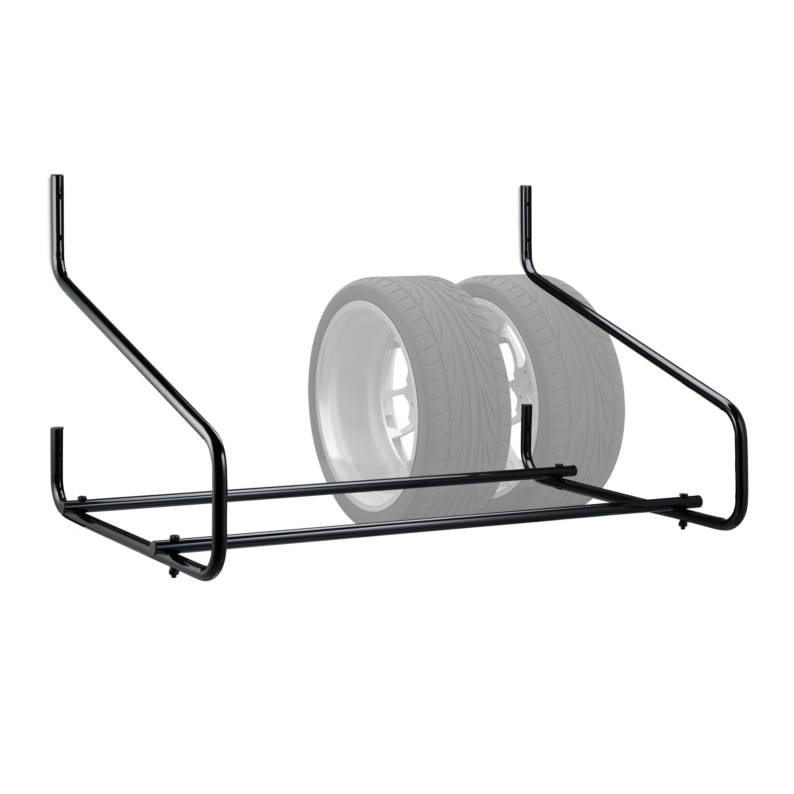 Scaffale Porta Gomme Da Parete Relaxdays - Per 4 Pneumatici, Pieghevole E Resistente Fino A 80 Kg - Foto 10