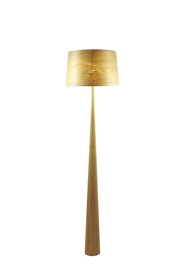 Lampadaire design Totem ls en bois naturel