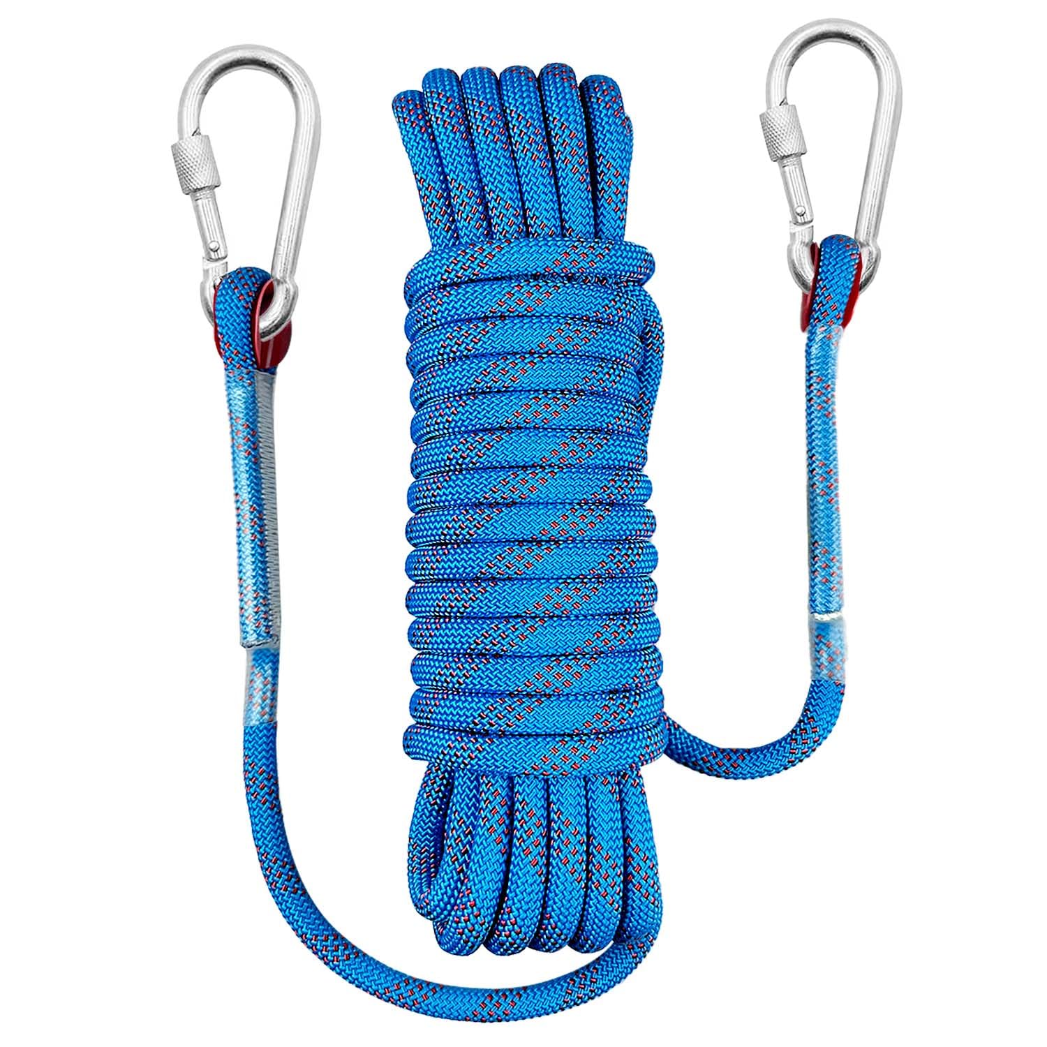 Corda di Traino per Slittino, Accessori per Slitta, Corda da Slitta, 4M, Corda da Slitta con Moschettone e Manico, Fune da Slitta per Slittino in Inverno (B