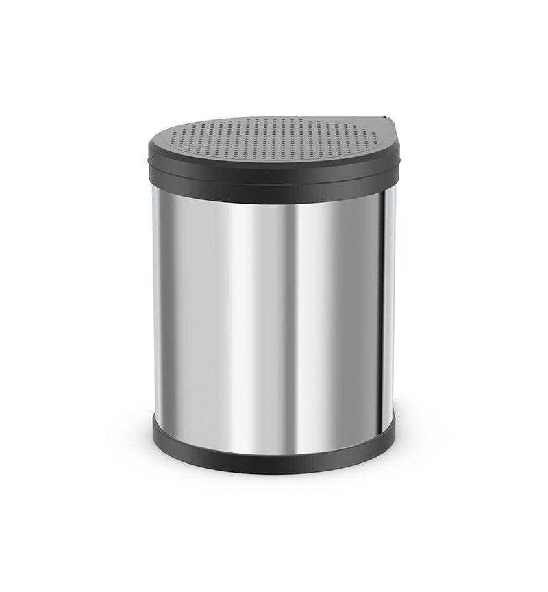Poubelle de cuisine encastrable sous évier 15L Hailo Compact-Box M Coloris - Inox - 3