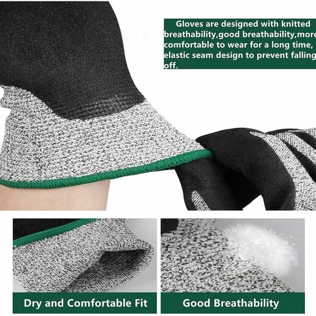 Guanti Da Lavoro Anti-Taglio Livello 5 SAFEYEAR - Protettivi E Antivibranti - Foto 3