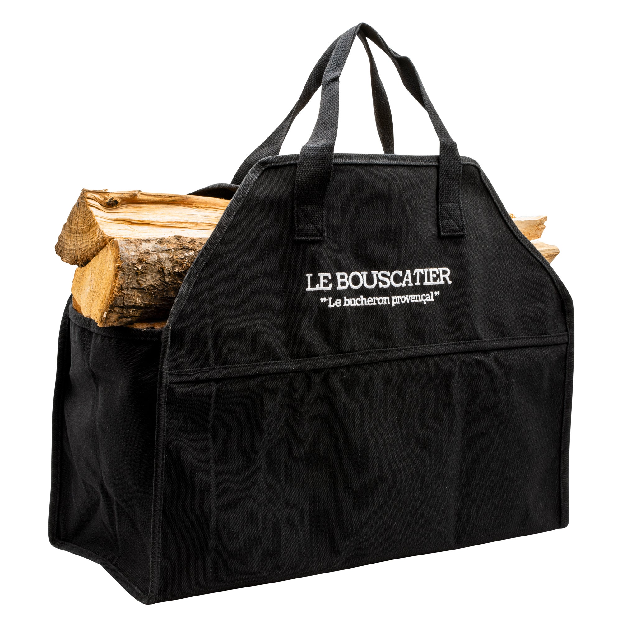 Relaxdays - Range-bûches Noir Avec 4 Accessoires Cheminée (tisonnier, Pelle, Balai, Pince) - Support Bois De Chauffage 76,5x36x30 Cm