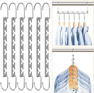 ZriEy 3 Packs Cintres 6 Niveaux De Cintres Pliants En Mousse