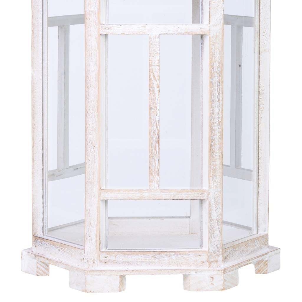Lanterna in legno 22x22x51h cm - 7