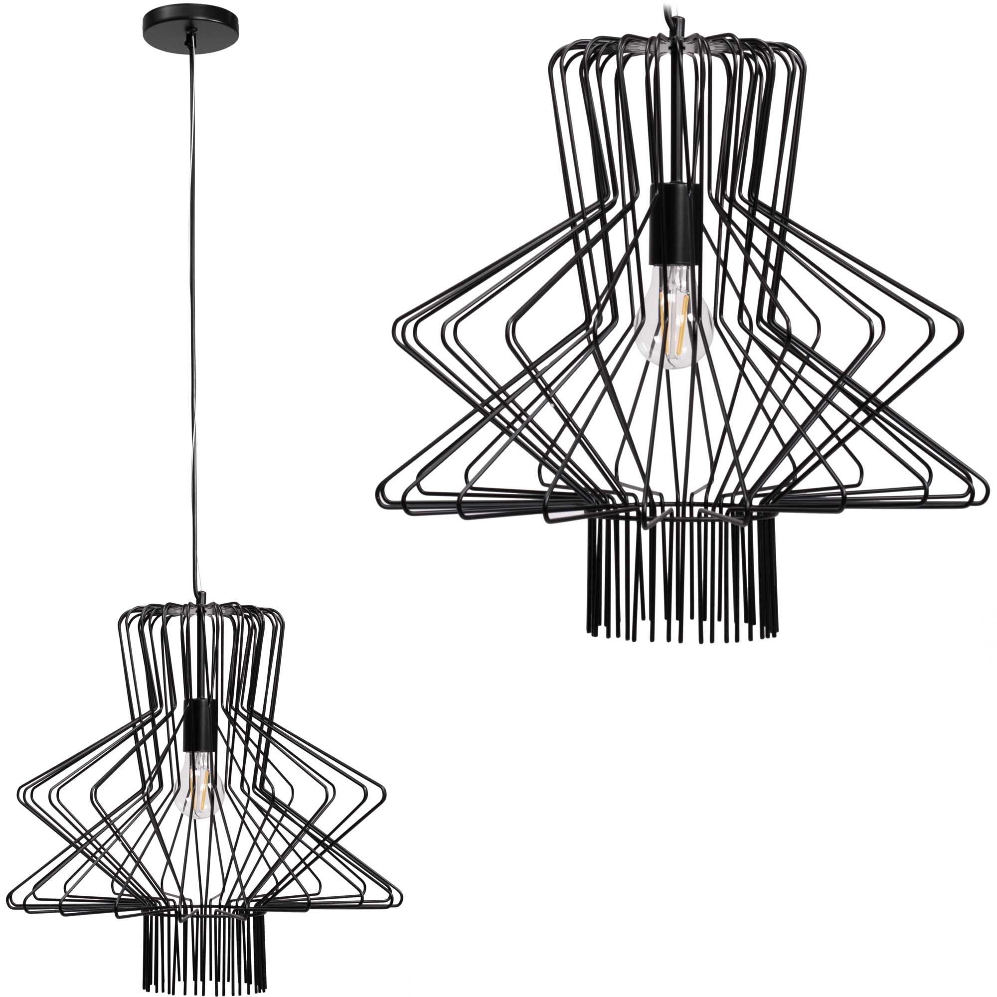 Lampa Sufitowa Wisząca Toolight App1458-1Cp Czarny