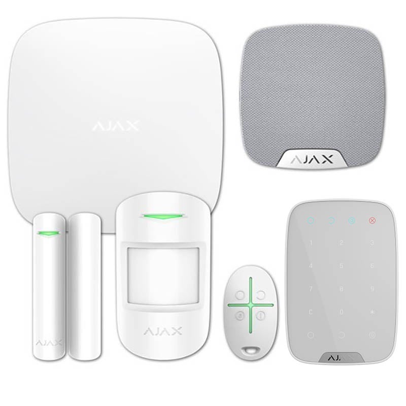 Pack alarme ajax avec détecteur de mouvement, présence, sirène — free download
