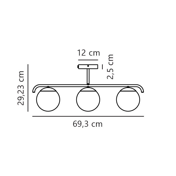 Suspension GRANT 3-Spot Verrerie Laiton, H.29.23 - IP20 - E14 /Nordlux Intérieur - 8