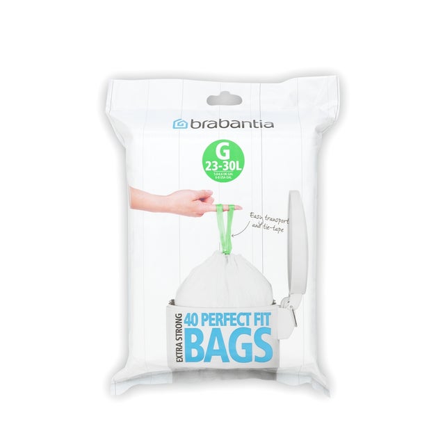 Lot 40 sacs poubelle perfectfit G 30 litres
