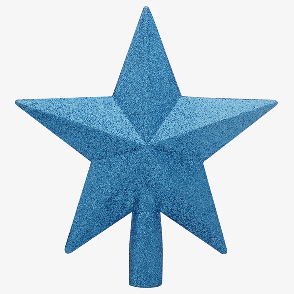 Brokatowy herb choinkowy (20 cm) - Herb choinkowy (jasnoniebieski)