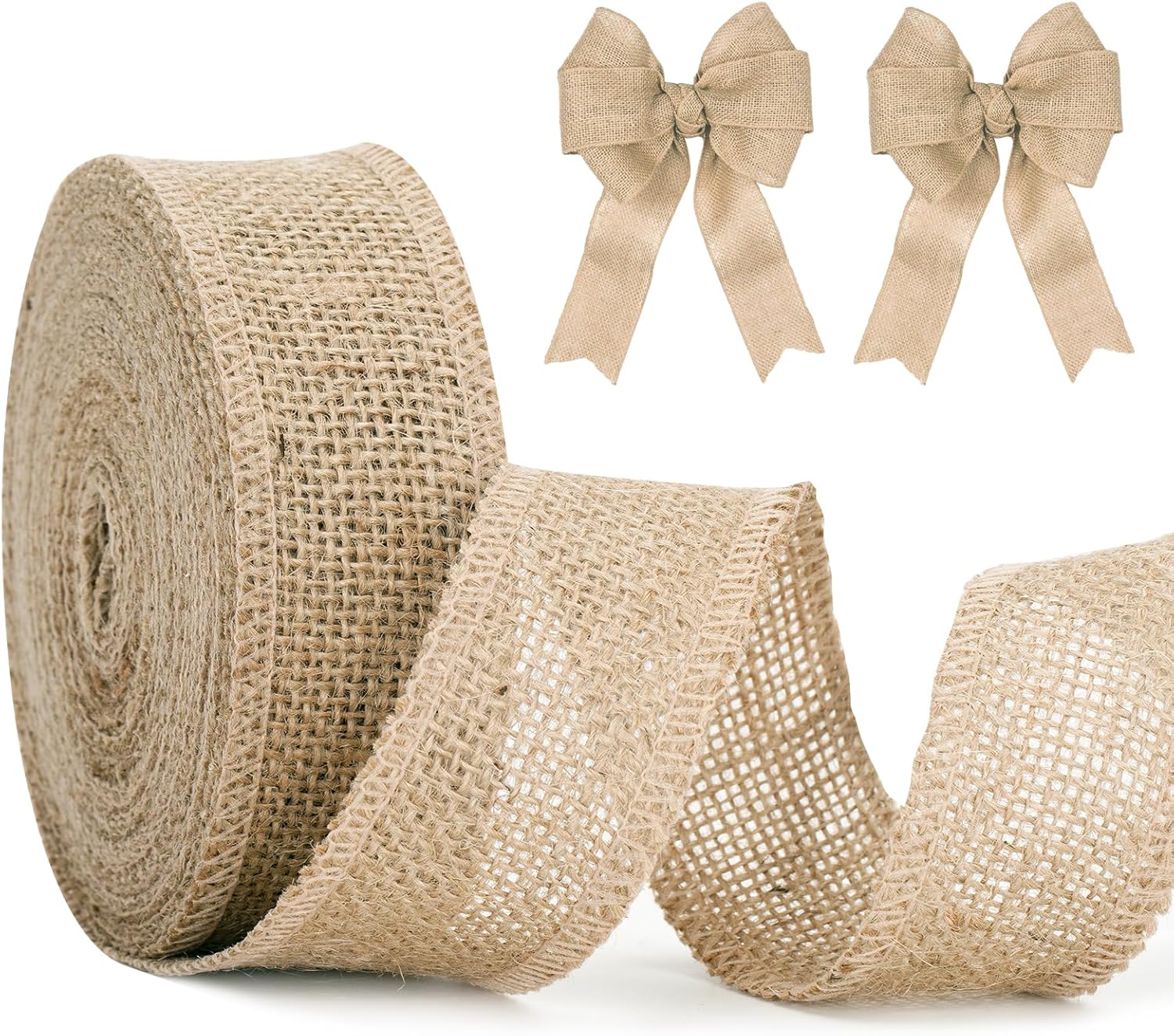 Szeroka, 4 cm juta, rolka 10 m w stylu retro, naturalna wstążka do samodzielnego wykonania, do kwiaciarni, do pakowania prezentów, na Boże Narodzenie,