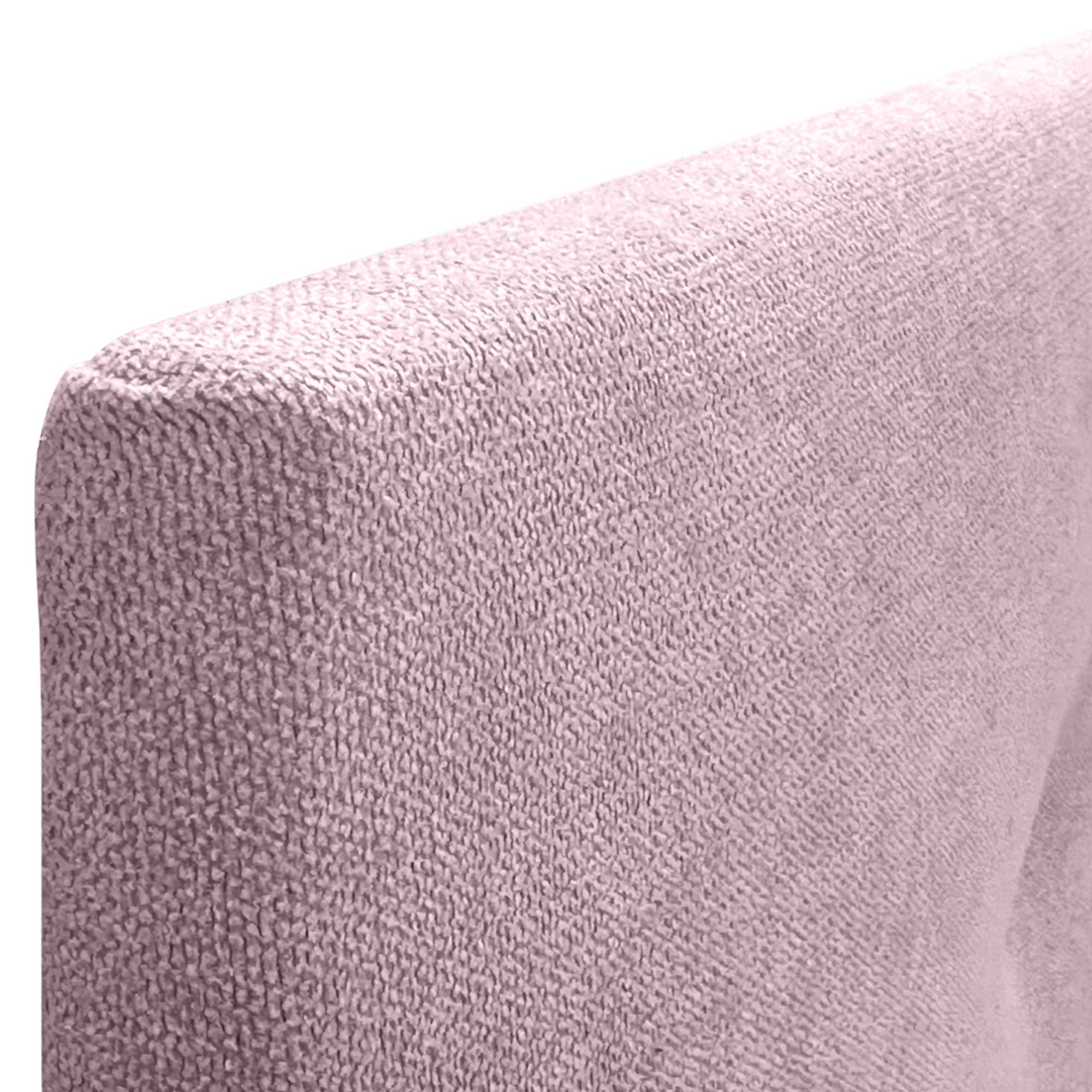 DHOME Cabecero de Tela AQUALINE Pro con 2 hileras de Botones Cabezal tapizado Cama Lujo (Rosa, 150cm) - 6