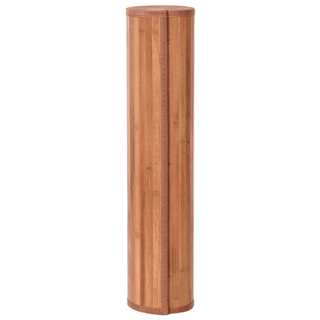 Tapis rectangulaire marron 70x500 bambou - 3