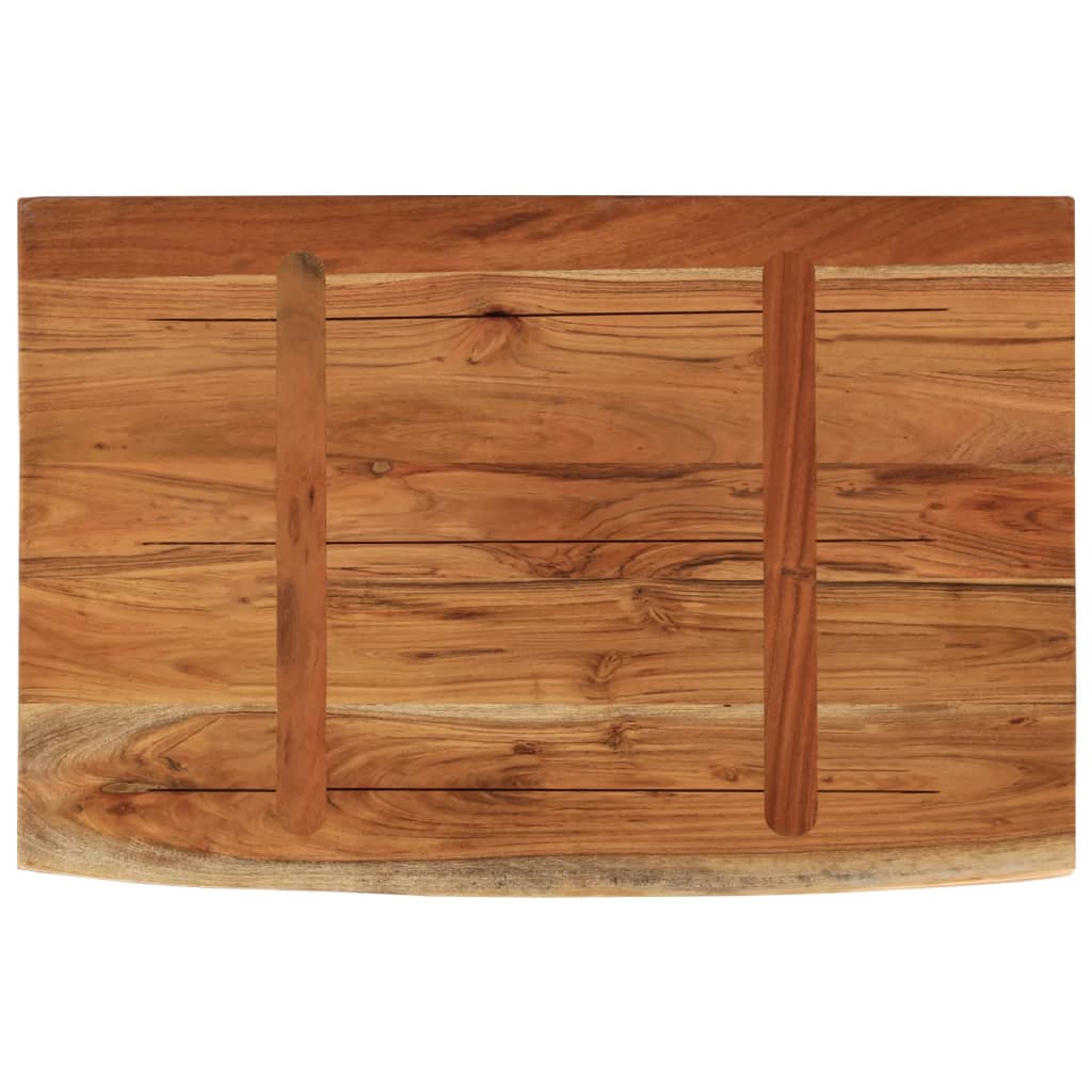 Étagère murale | Étagère flottante | Étagères de rangement rectangulaire massif acacia bordure assortie CFW12675 - 5