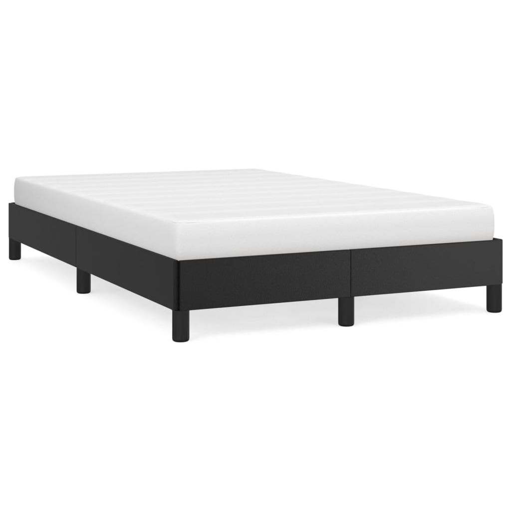Cadre de lit sans matelas noir 120 x 190 cm similicuir - 2