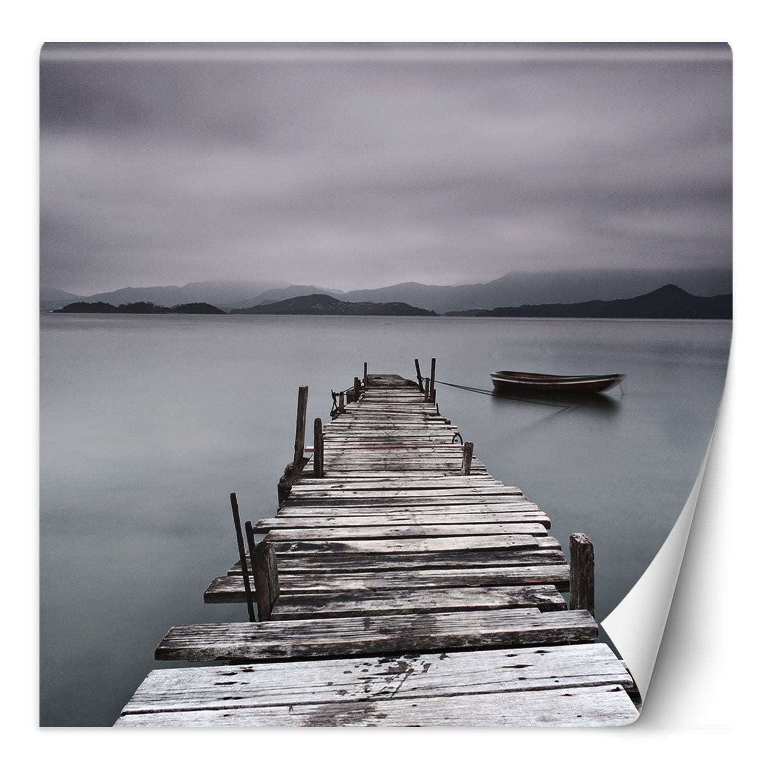 Fototapeta, Stary pomost jezioro 150x150