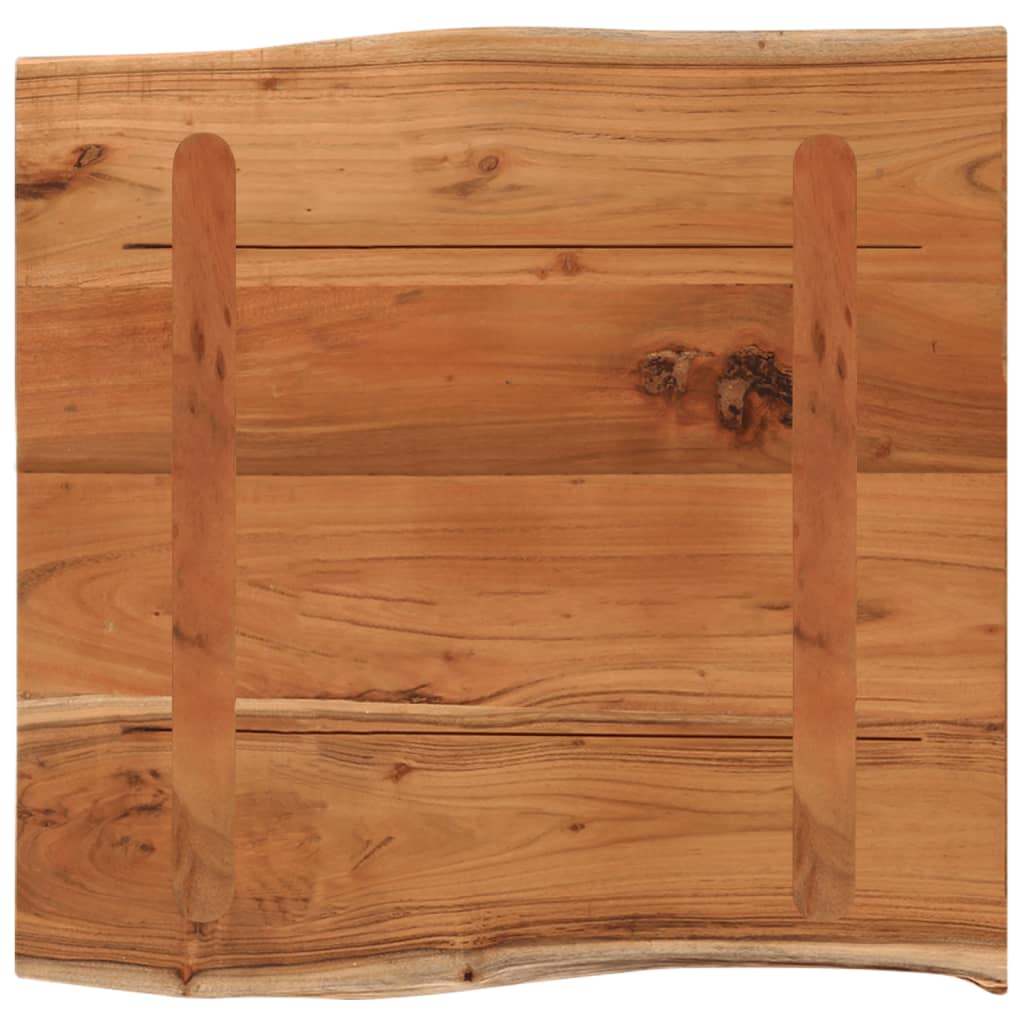 Tampo de mesa | Tampo de secretária retangular borda viva 40x40x2 | 5 cm acácia maciça CFW31133 - 4