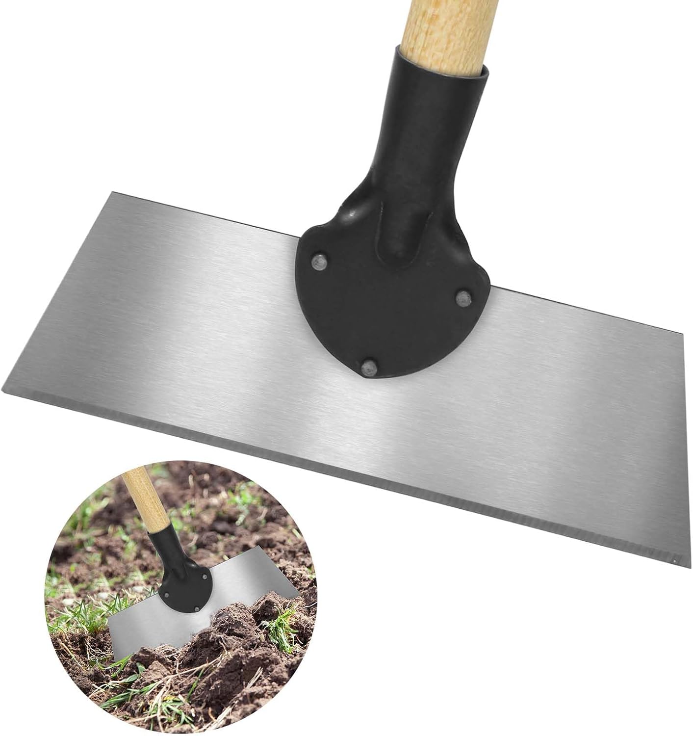Pelle Désherbage Jardin Multifonction - Acier Renforcé, 3 Tailles, Manche Non Inclus