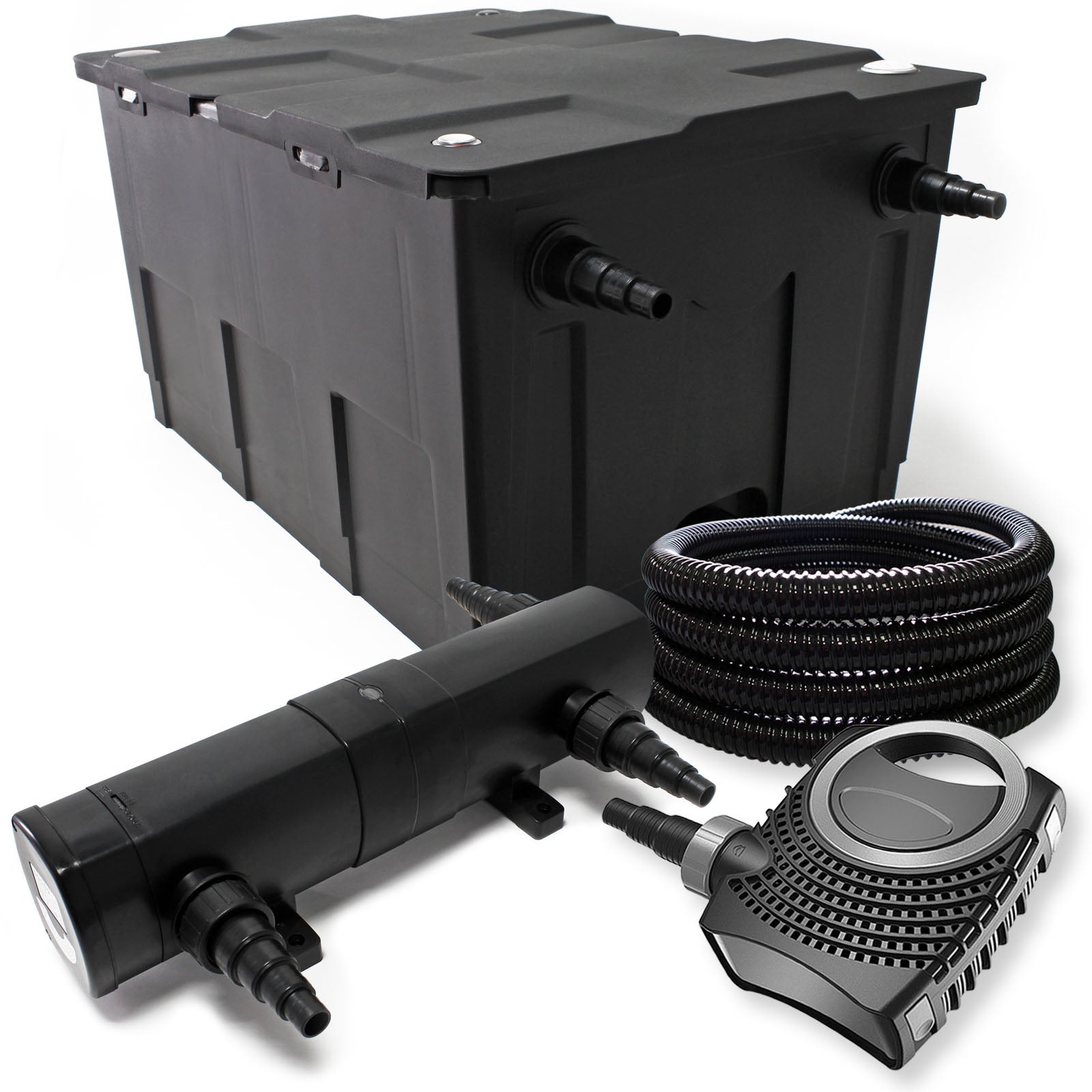Pompa Filtro Per Laghetto 60W 3100L/H: Con Fontana, Filtraggio Biologico, Facile Da Pulire