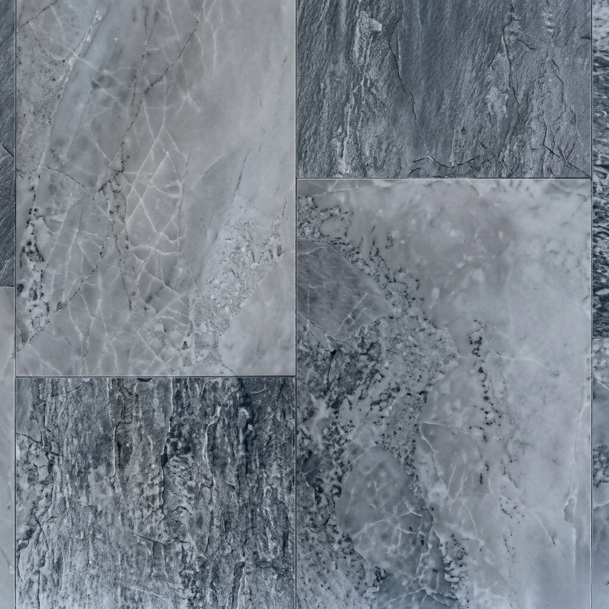 Tela armada stonetile 3d haogenplast gris antideslizante uv 1,65x25m