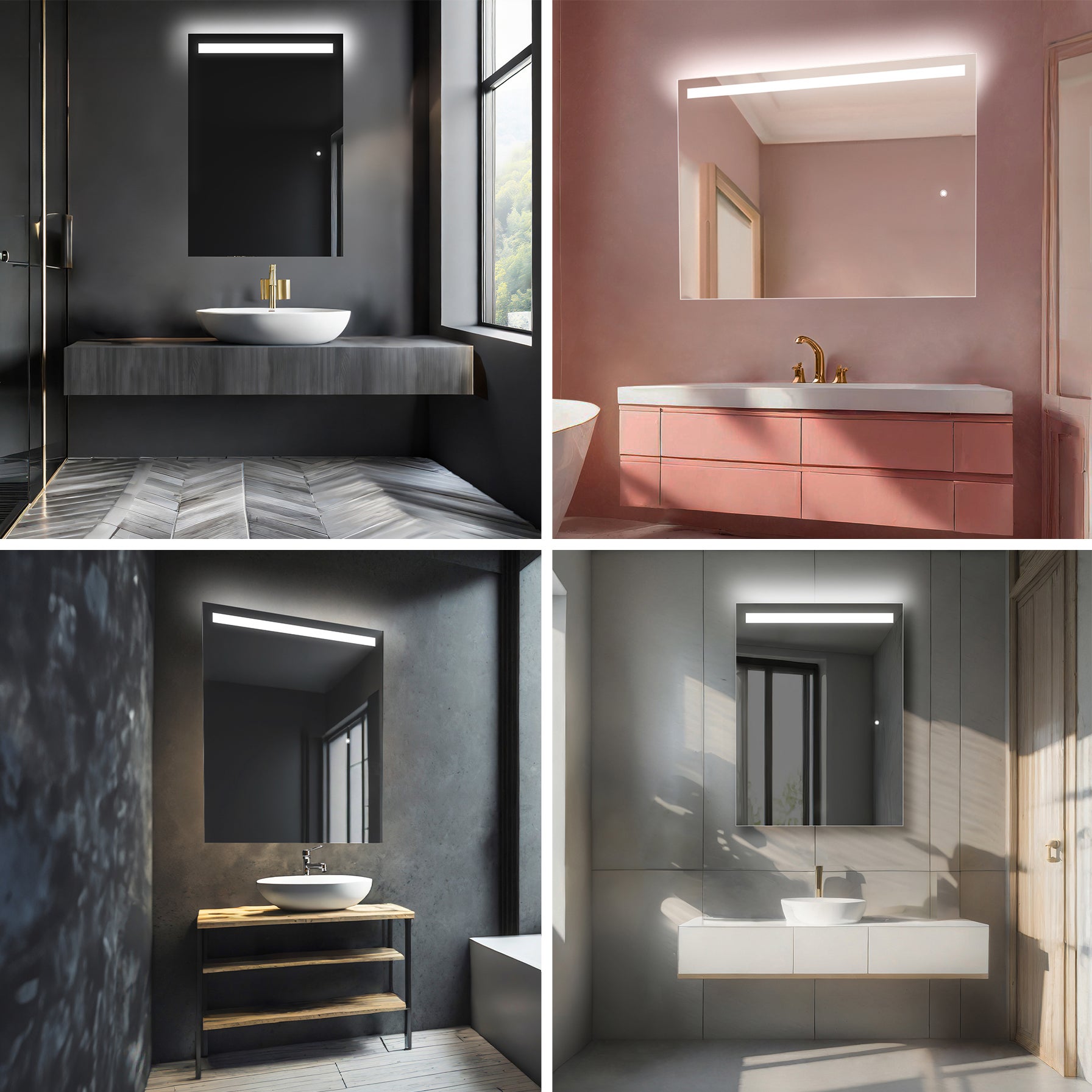 Miroir de Salle de Bain LED - Tiana | 60x140 cm | LED Lumineux Miroir | Blanc Froid 7000K | Interrupteur Tactile - 8